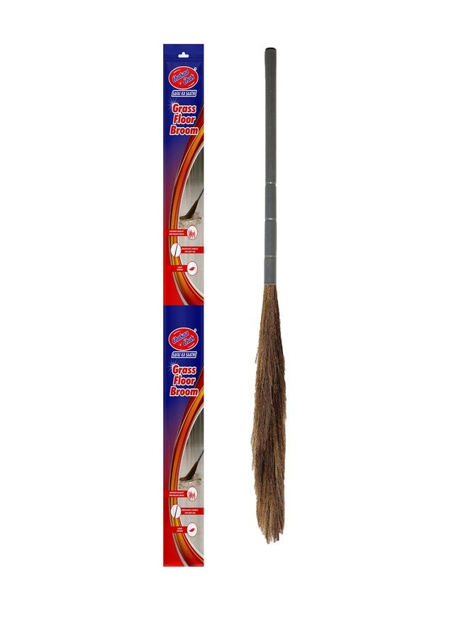 Chakaa chak Chakaachak Grass Floor Broom for Home Cleaning | Natural Meghalaya Fibers | Strong Bristles | Lightweight Long-Lasting Jhadu | for Hard, Tiles, Marble & Wooden Surface Sweeping - Image 1